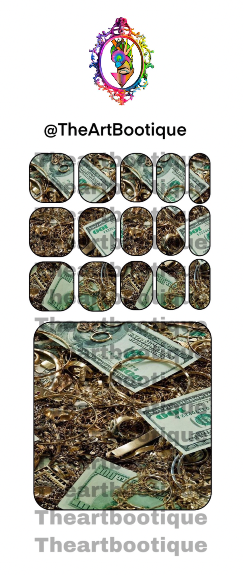 DECAL - GOLD $$$